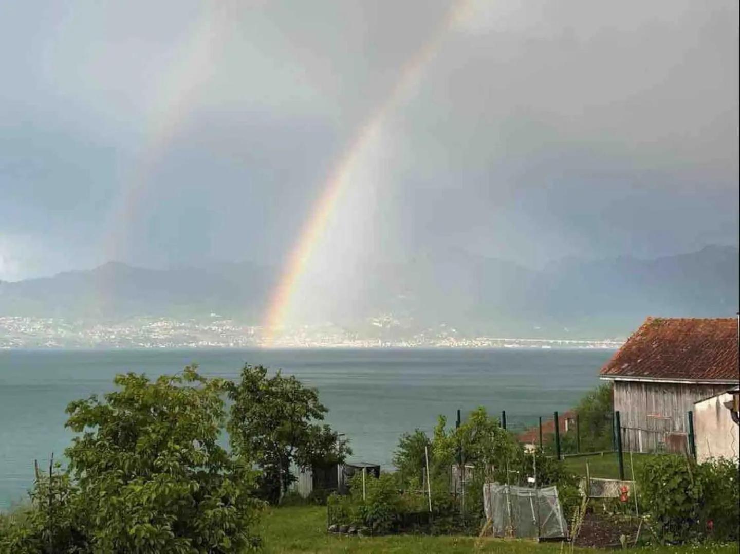Chez Malou & Hugo Vue Lac Proche Suisse & Stations ! 圣金戈尔夫 外观 照片